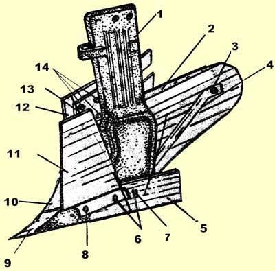 Лемех ПНЧС 01-702 з напл. плуга ПЛН 3-35, 4-35, 5-3,5, 8-40 ціна,опт, ЗАТ ПРОДУК! ОД 23.8-68 фото